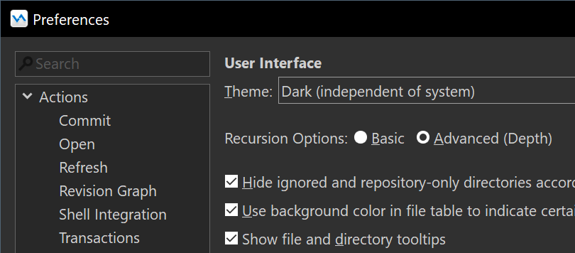 The dark theme has been improved.