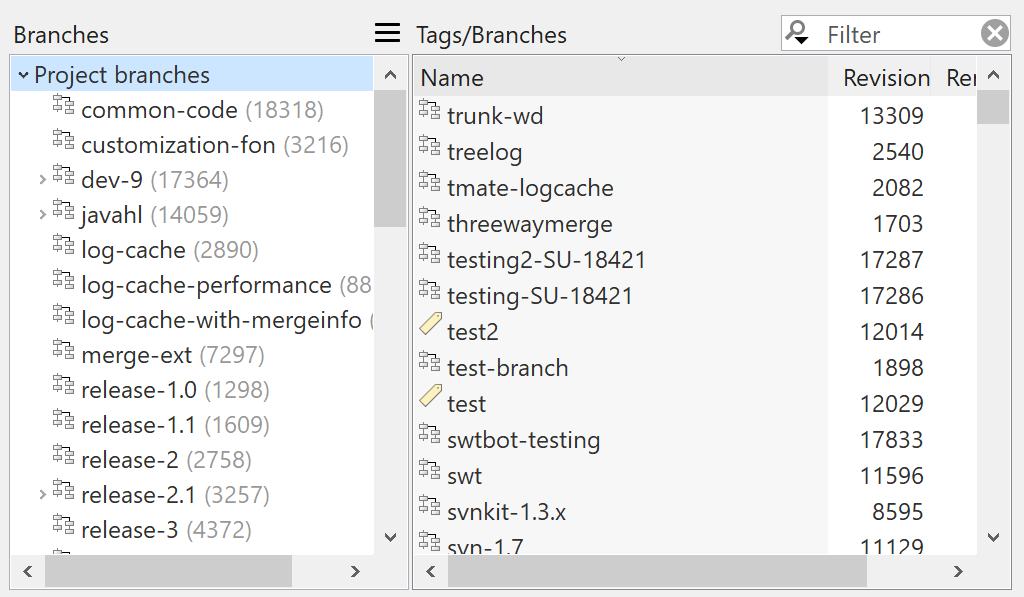 Browse repos, compare branches & commits - Visual Studio (Windows