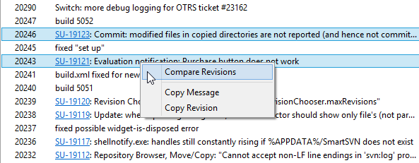 Log: Compare Revisions